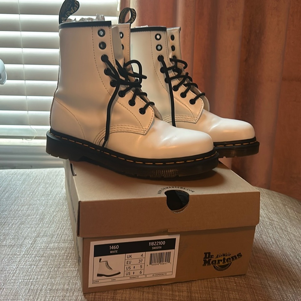 Dr. Martens white boots